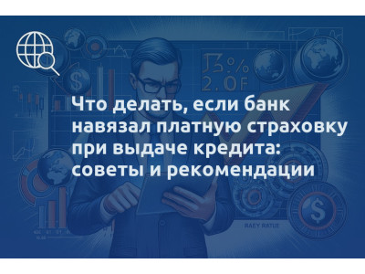 Что делать, если банк навязал платную страховку при выдаче кредита: советы и рекомендации