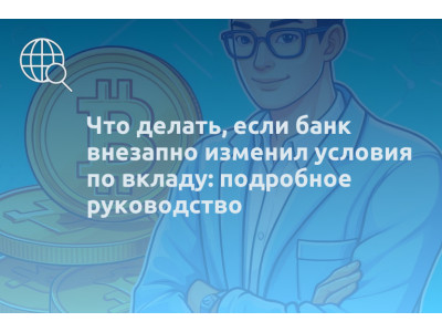 Что делать, если банк внезапно изменил условия по вкладу: подробное руководство