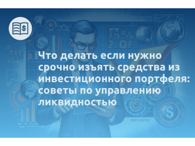 Что делать если нужно срочно изъять средства из инвестиционного портфеля: советы по управлению ликвидностью