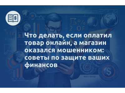 Что делать, если оплатил товар онлайн, а магазин оказался мошенником: советы по защите ваших финансов