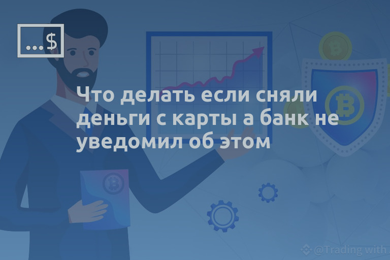 Что делать если сняли деньги с карты а банк не уведомил об этом