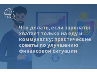 Что делать, если зарплаты хватает только на еду и коммуналку: практические советы по улучшению финансовой ситуации