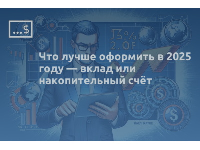 Что лучше оформить в 2025 году — вклад или накопительный счёт