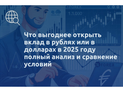 Что выгоднее открыть вклад в рублях или в долларах в 2025 году полный анализ и сравнение условий