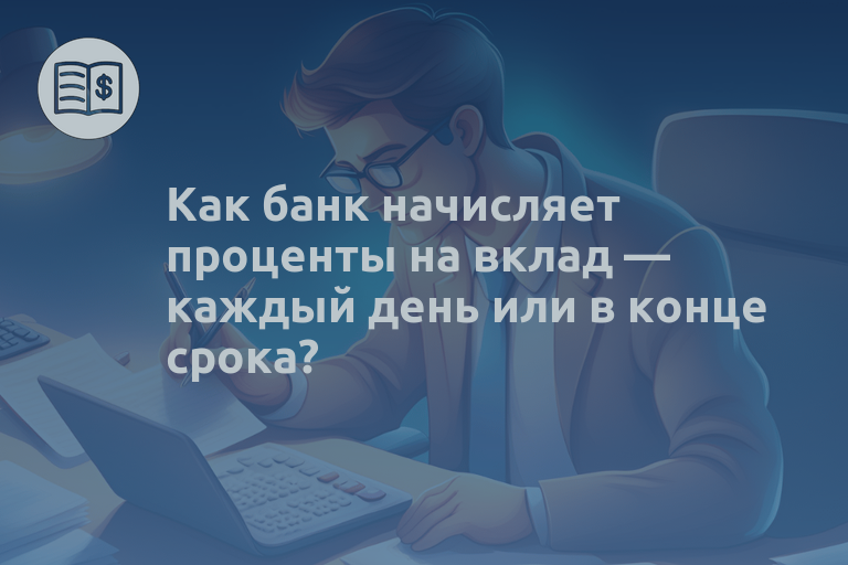 Как банк начисляет проценты на вклад — каждый день или в конце срока?