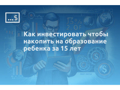 Как инвестировать чтобы накопить на образование ребенка за 15 лет