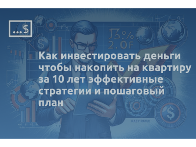 Как инвестировать деньги чтобы накопить на квартиру за 10 лет эффективные стратегии и пошаговый план