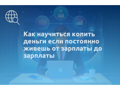 Как научиться копить деньги если постоянно живешь от зарплаты до зарплаты