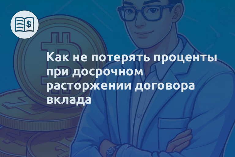 Как не потерять проценты при досрочном расторжении договора вклада