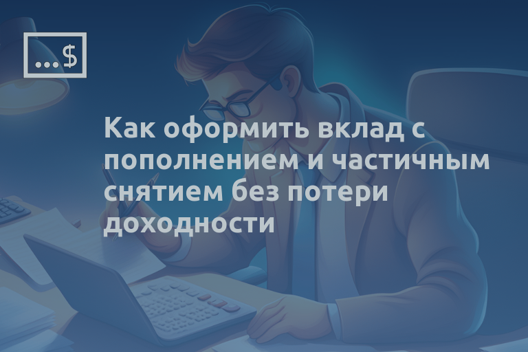 Как оформить вклад с пополнением и частичным снятием без потери доходности