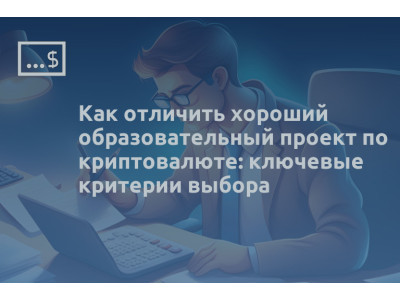 Как отличить хороший образовательный проект по криптовалюте: ключевые критерии выбора