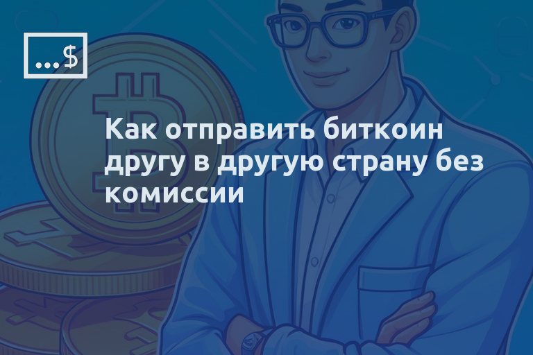 Как отправить биткоин другу в другую страну без комиссии