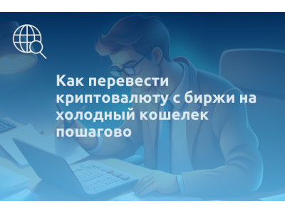 Как перевести криптовалюту с биржи на холодный кошелек пошагово