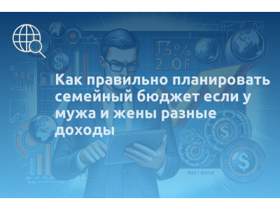 Как правильно планировать семейный бюджет если у мужа и жены разные доходы