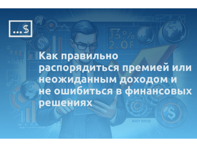 Как правильно распорядиться премией или неожиданным доходом и не ошибиться в финансовых решениях