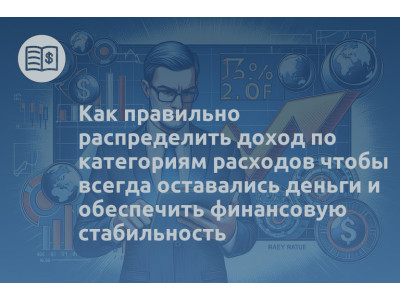 Как правильно распределить доход по категориям расходов чтобы всегда оставались деньги и обеспечить финансовую стабильность