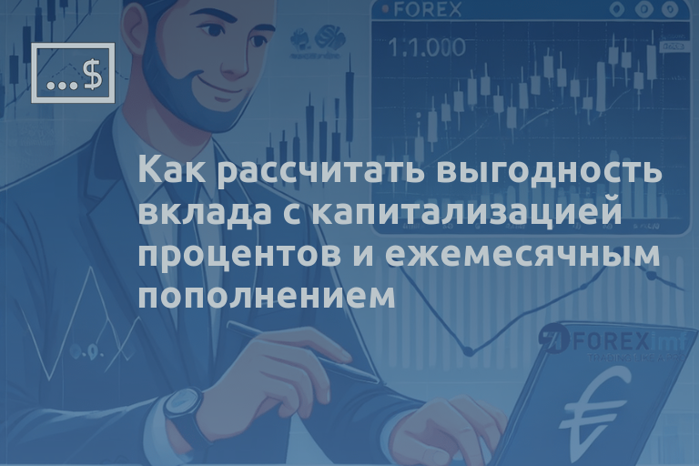 Как рассчитать выгодность вклада с капитализацией процентов и ежемесячным пополнением