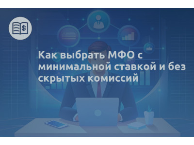 Как выбрать МФО с минимальной ставкой и без скрытых комиссий