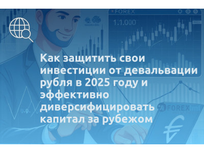 Как защитить свои инвестиции от девальвации рубля в 2025 году и эффективно диверсифицировать капитал за рубежом
