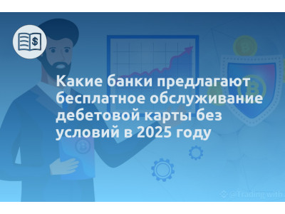 Какие банки предлагают бесплатное обслуживание дебетовой карты без условий в 2025 году