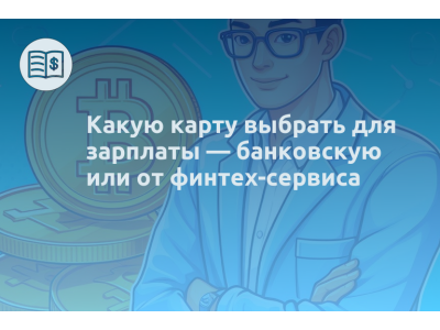 Какую карту выбрать для зарплаты — банковскую или от финтех-сервиса