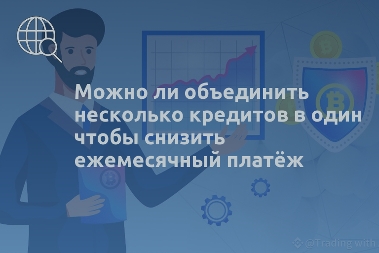 Можно ли объединить несколько кредитов в один чтобы снизить ежемесячный платёж