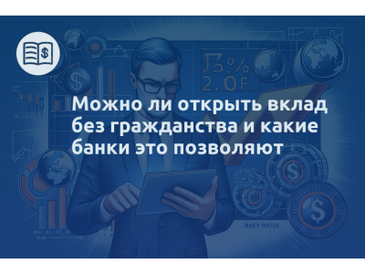 Можно ли открыть вклад без гражданства и какие банки это позволяют