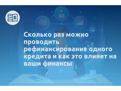 Сколько раз можно проводить рефинансирование одного кредита и как это влияет на ваши финансы