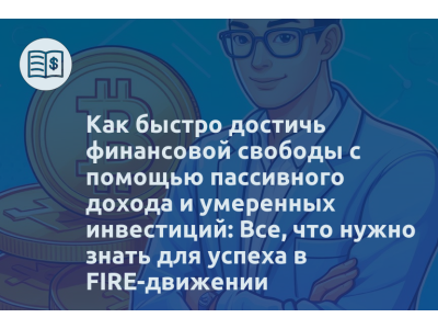 Как быстро достичь финансовой свободы с помощью пассивного дохода и умеренных инвестиций: Все, что нужно знать для успеха в FIRE-движении